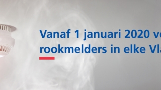 Vanaf 1 januari 2020 brand- en rookmelders verplicht in alle Vlaamse woningen
